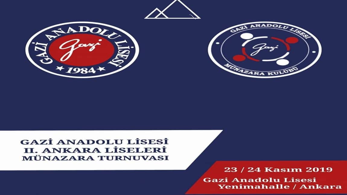 Gazi Anadolu Lisesi 2. Ankara liseleri münazara turnuvası yapıldı…